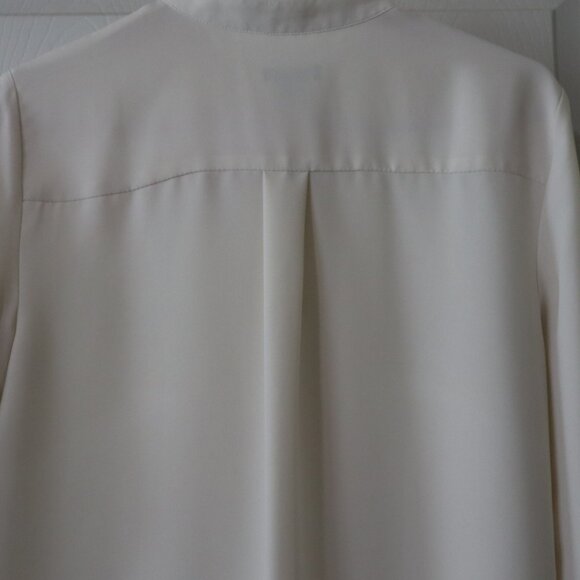 Ann Taylor | Cream Ruffle Blouse, Size Small - Picture 7 of 10